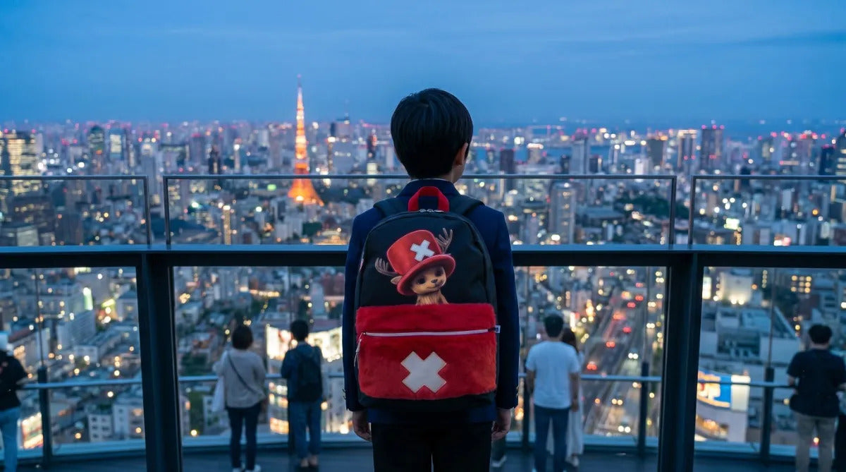 Mochila Juevil Fotorama One Piece Chopper Afelpada Escolar
