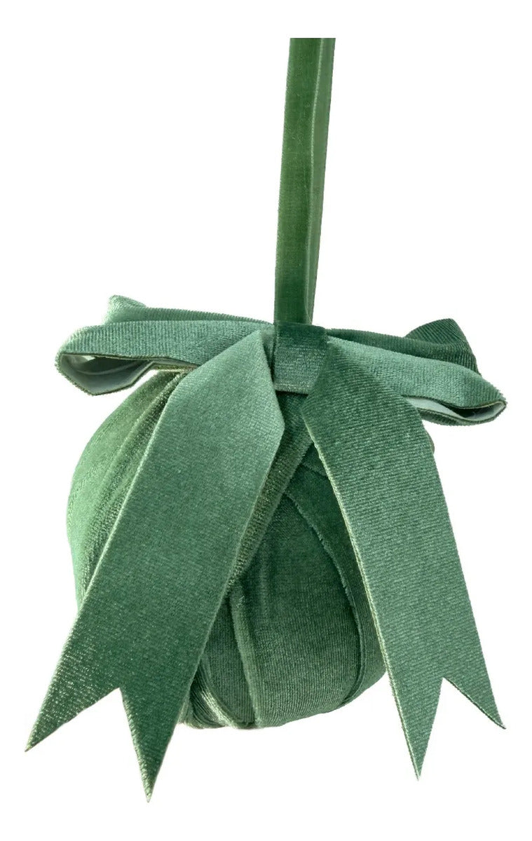 Esfera Navideña Lluvia Light Verde Matcha 12 cm