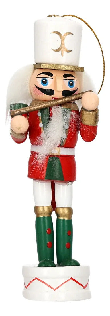 Cascanueces lluvia Cuatro Soldados Músicos Navideños 10 Cm