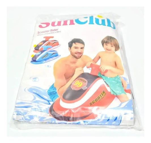 Moto De Agua Inflable Para Niños Ideal Pileta Playa Verano Color Azul