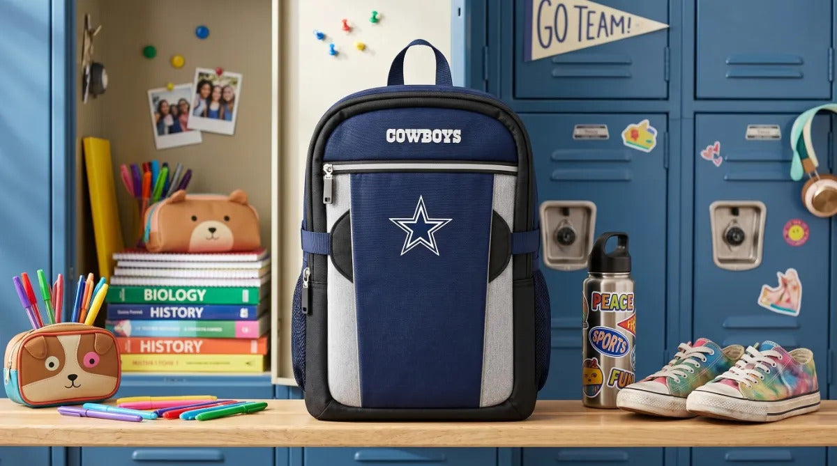 Mochila Juvenil Nfl Dallas Cowboys Team Apparel Azul Marino