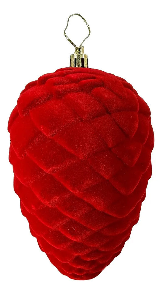 Adornos Navideños Lluvia Piña de Pino 4 Piezas 13 cm