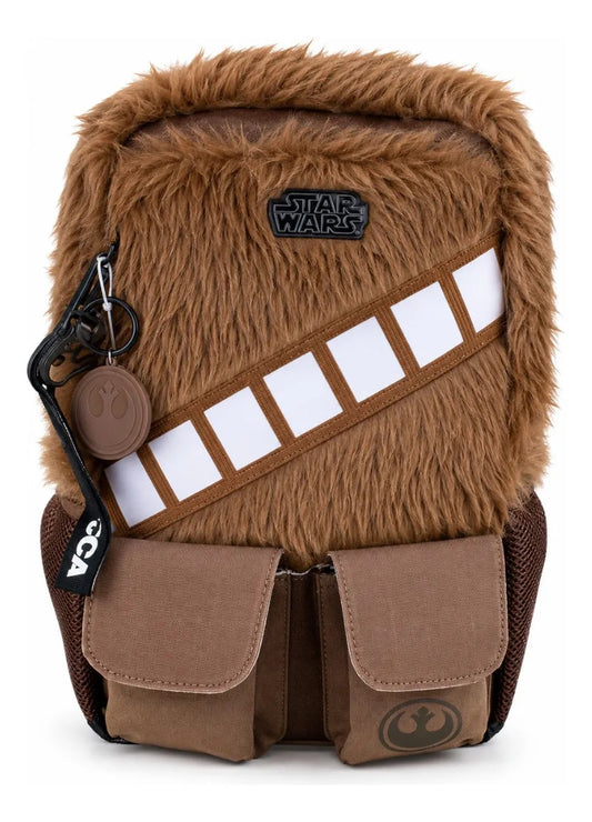 Mochila Escolar Yadatex Café Chewbacca Star Wars Con Llavero