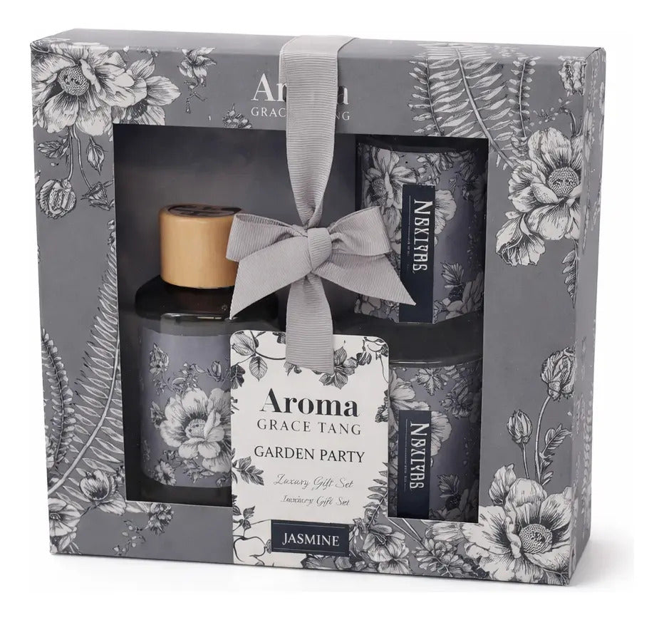 Set Aromaterapia Aroma Garden Party 4 Aromas Con Velas