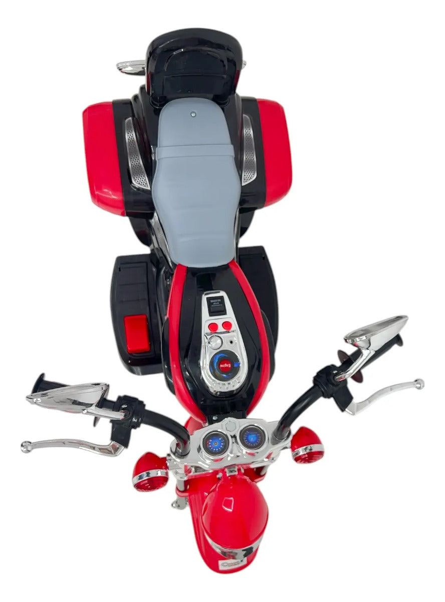Moto Eléctrica Recargable Chopper Rojo Candy Toys