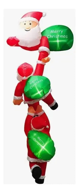 Inflable Navideño Escalera De Santas Marca Lluvia