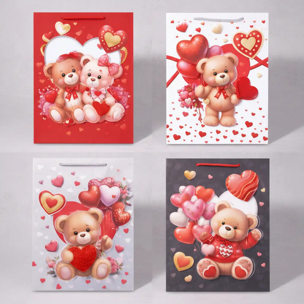 Bolsas De Regalo Una Docena Románticos Ositos San Valentín