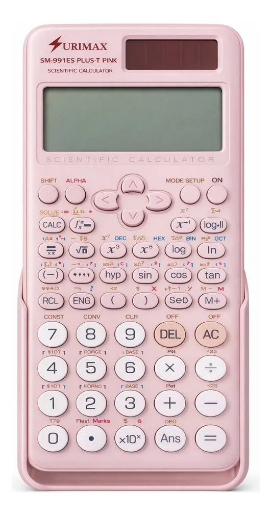 Calculadora Científica Surimax Rosa Solar 417 Funciones