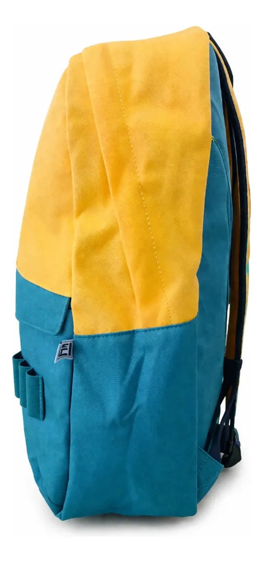 Mochila Juvenil Fotorama Sakamoto Days Escolar Verde Amarillo