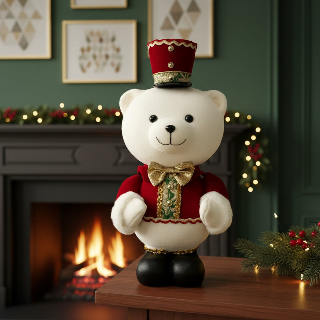 Muñeco Oso Decorativo Navideño Grande Marca Lluvia 48x20x22