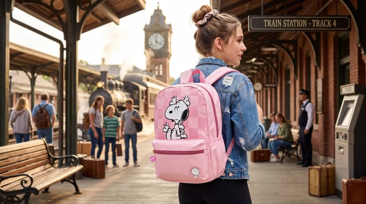 Mochila Escolar Yadatex Snoopy Con Cangurera Desmontable