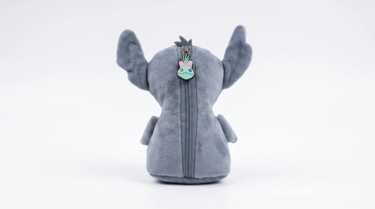 Lapicera Afelpada Stitch Con Velcro En Manos Y Pies