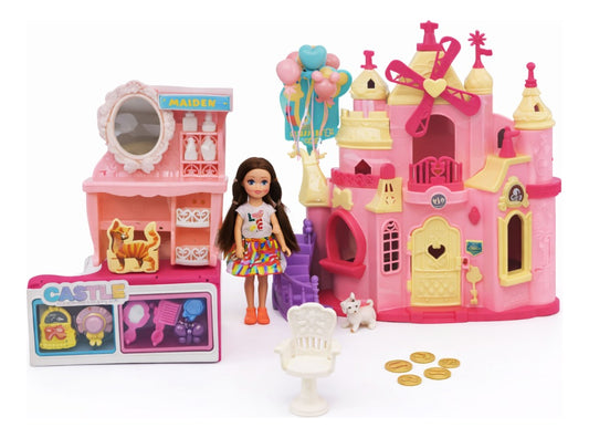 Casa Castillo Princesa Candy Toys Con Muñeca Y 18 Accesorios