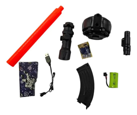 Rifle Ak47 De Hidrogel Recargable Candy Toys Con 30000 Balas