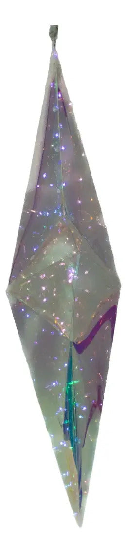 Figura Estrella Decorativa De Tpu Con Qr Tornasol Con Luz
