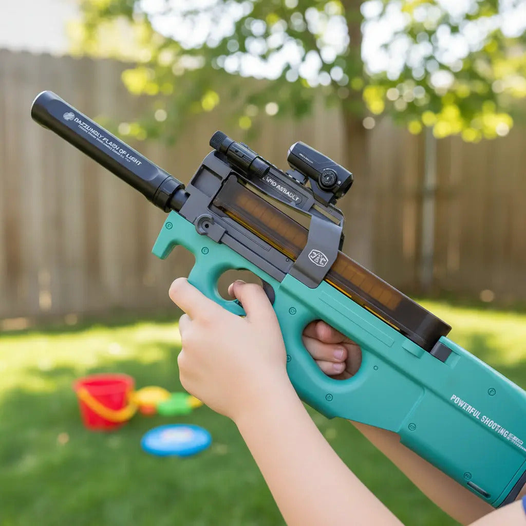 Pistola De Balas De Gel Candy Toys P90 Con 50,000 Balas