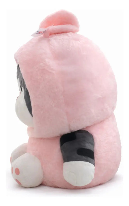 Peluche Gato Lucifer Con Disfraz Panda/conejo 45x32x48 Candy