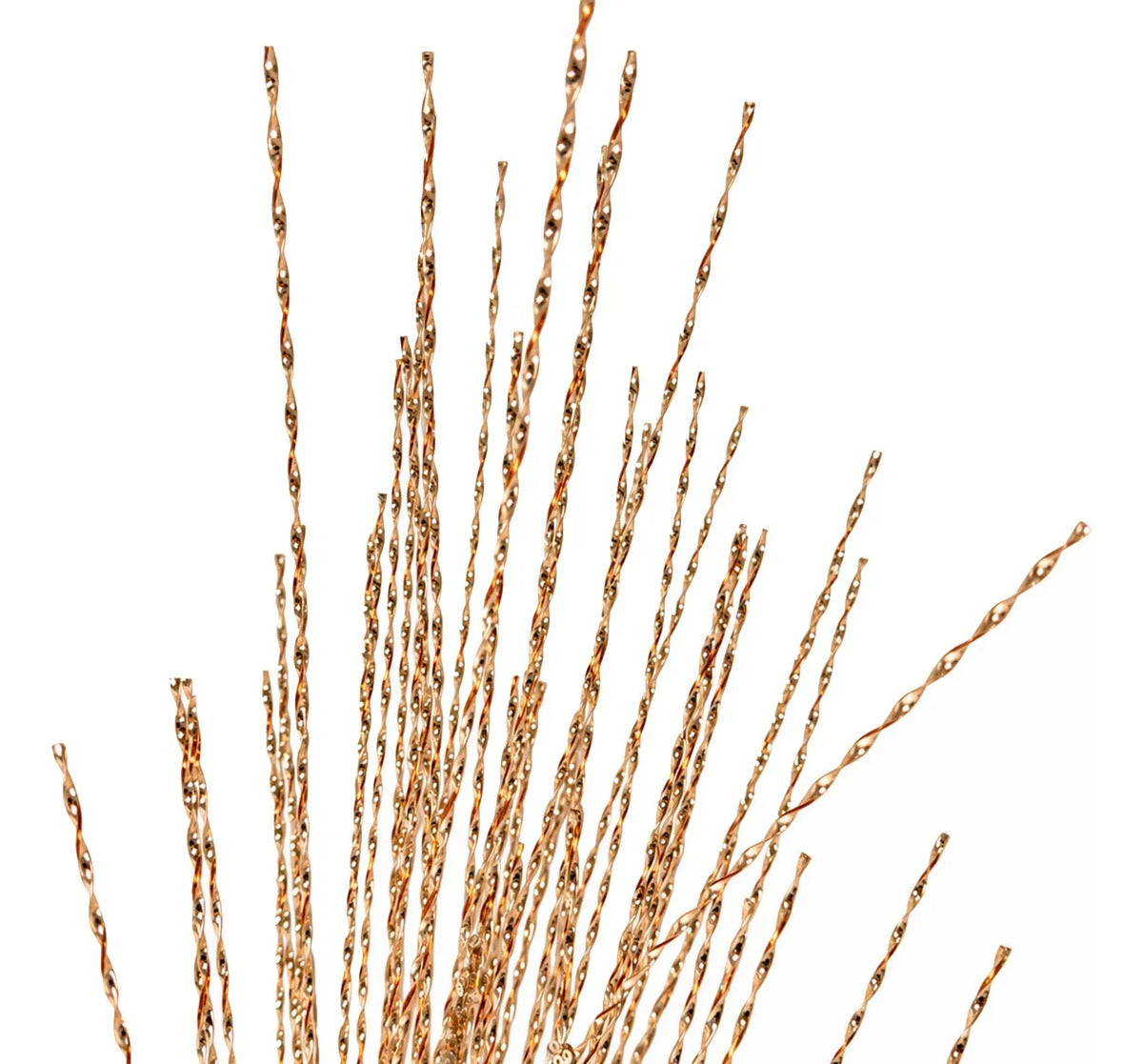 Rama Navideña Lluvia Champagne Curlis Brillantes 82cm