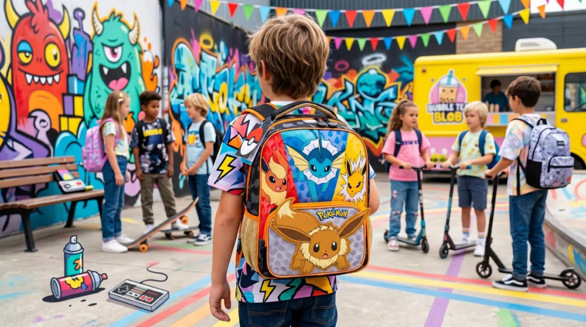 Mochila Yadatex Pokémon Eevee Vaporeon Jolteon Flareon
