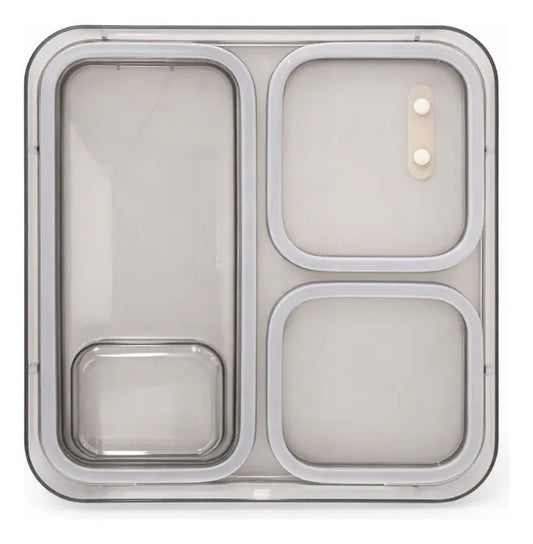 Tupper Lunch Box Grande 2000ml 3 Secciones Con Válvula