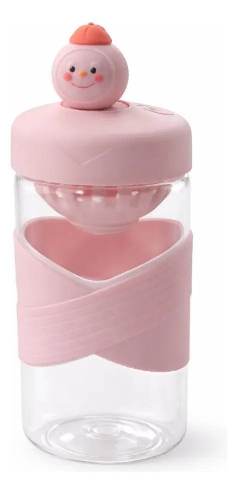 Botella Niños 500ml Acrílica Con Filtro Para Té Y Jugos