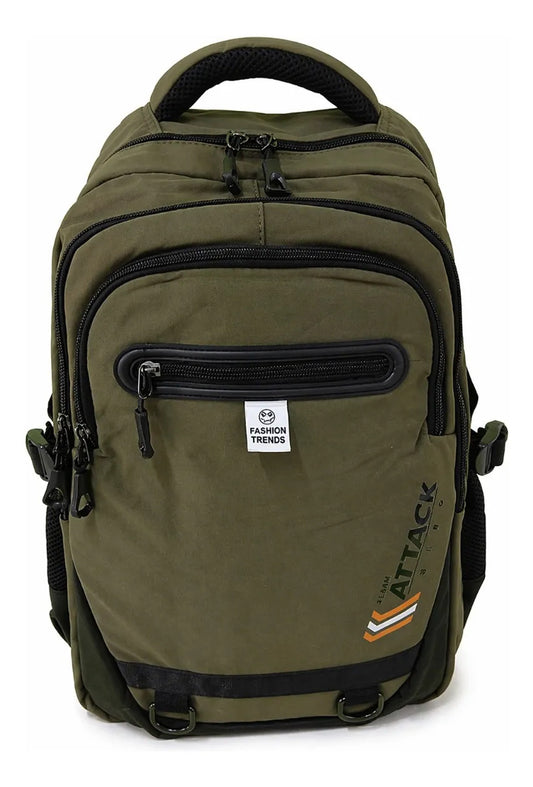 Mochila Lluvia Verde Olivo Premium Gran Capacidad Laptop