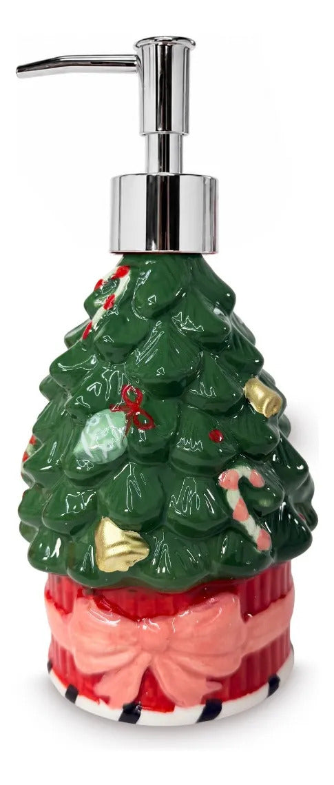 Jabonera Navideña Lluvia Lights Árbol De Navidad Verde 350 M