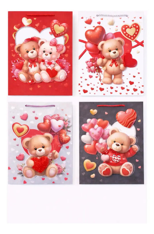 Bolsas De Regalo Una Docena Románticos Ositos San Valentín