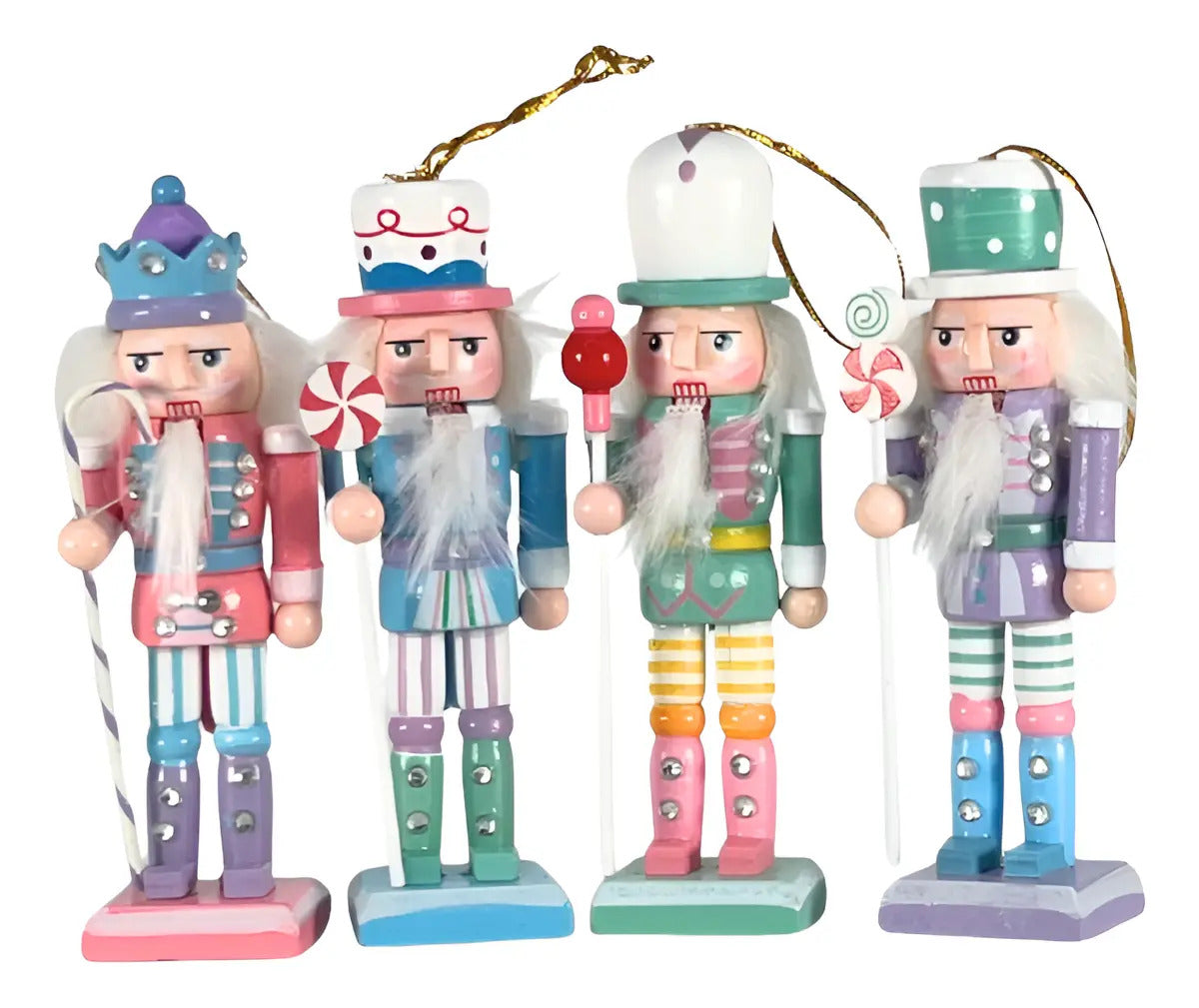 Cascanueces Confiteros Dulce Desfile Navideño 8 Piezas 8x2x3