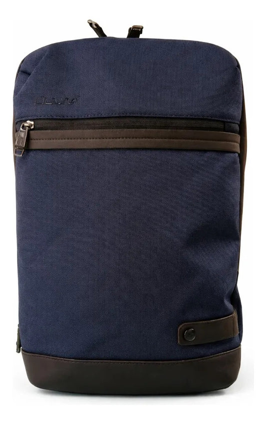 Mochila Lluvia Azul Marino Café Ideal Para Oficina Moderna