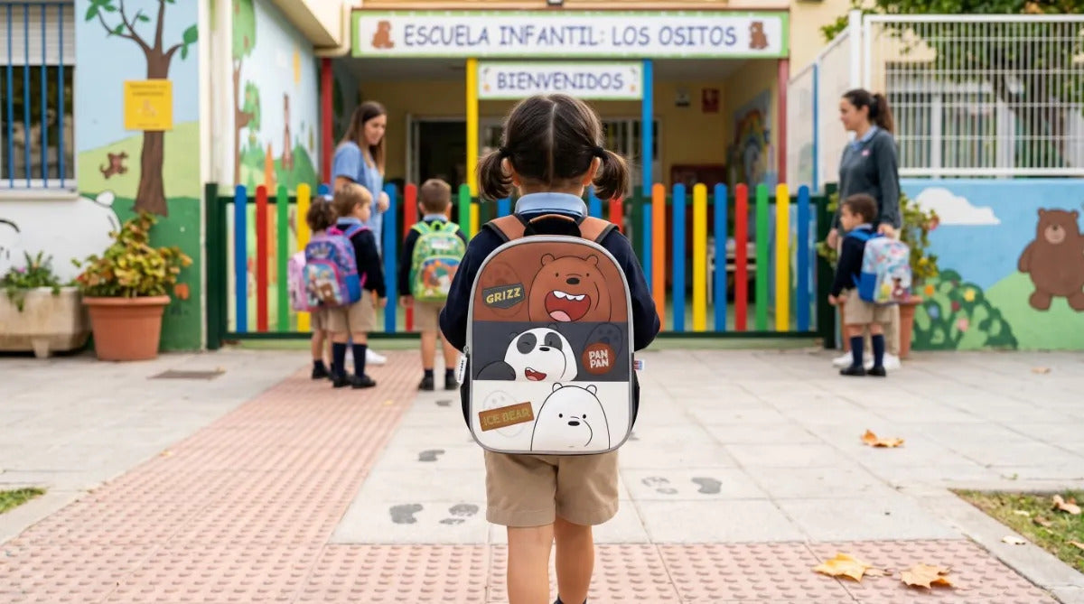 Mochila Kinder Fotorama Escandalosos Grizz Panda E Ice Bear