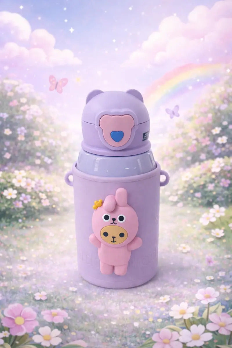 Termo Mokyo 450 Ml Para Niños Con Muñeco Sonido 4 Colores