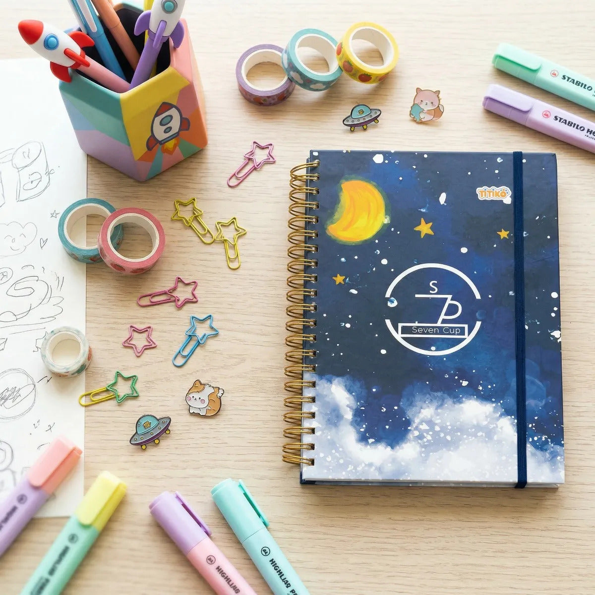 Cuadernos Profesionales 200 Hojas Cuadro Chico Set 2 Piezas