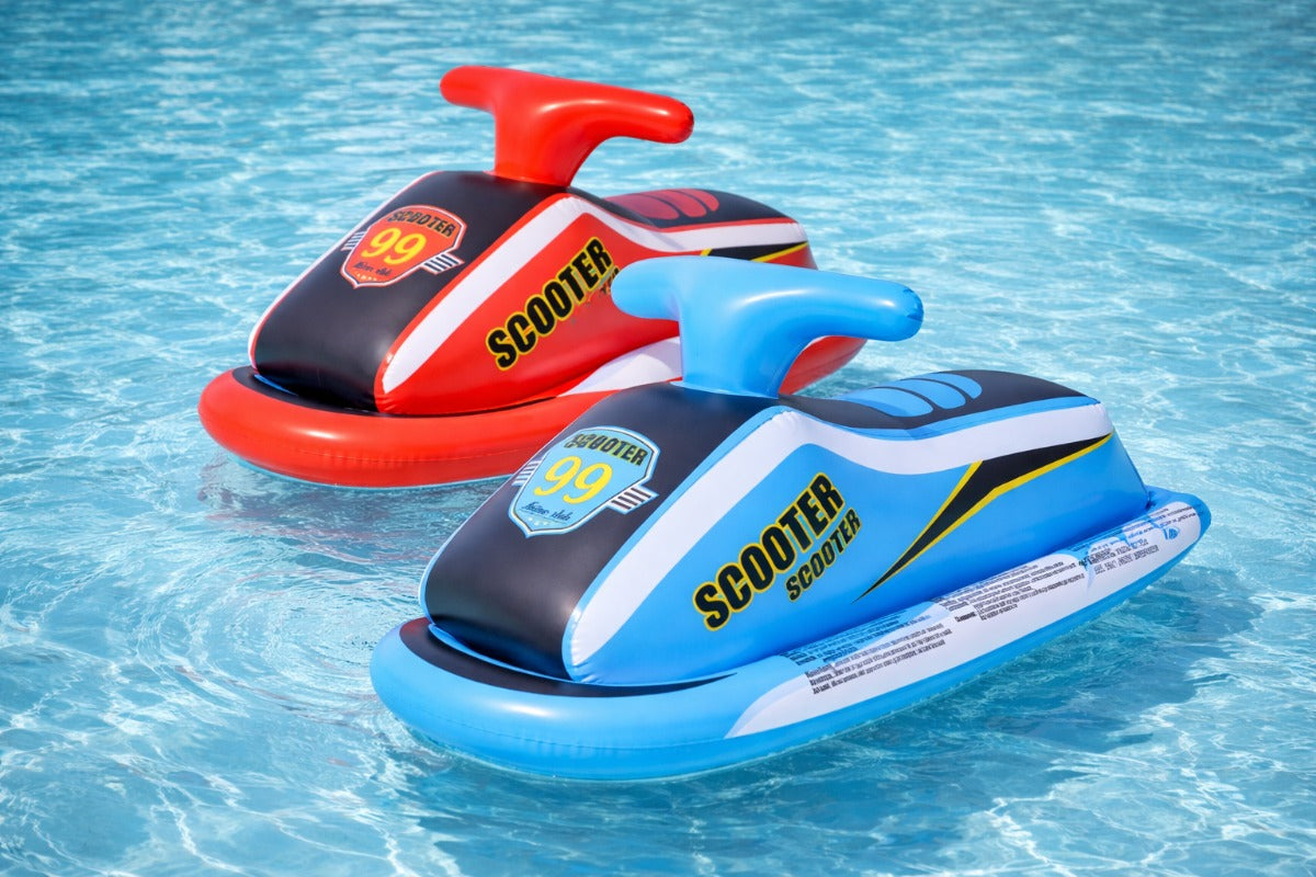 Moto De Agua Inflable Para Niños Ideal Pileta Playa Verano Color Azul