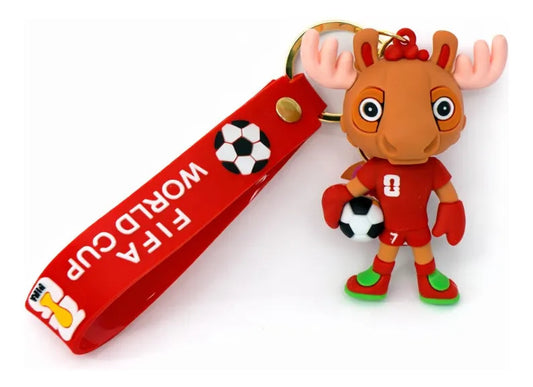 Set De 3 Llaveros Temáticos Fútbol Águila Venado Y Copa
