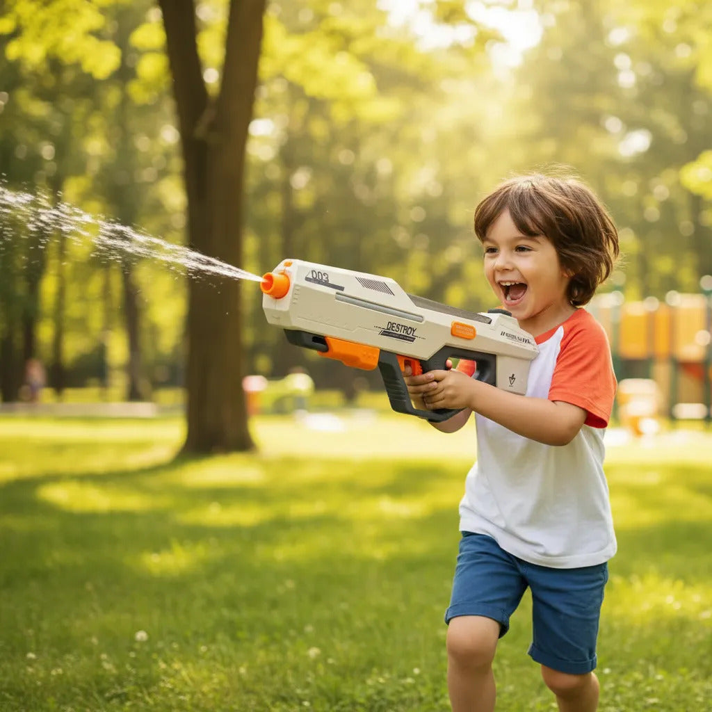 Pistola De Agua Eléctrica Con Succión Automática Con Luz