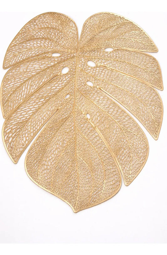 Manteles Individuales 6 Piezas Diseño Hoja Tropical Moderno