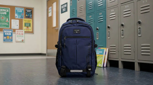 Mochila Lluvia Azul Marino Moderna Para Laptop Y Universidad