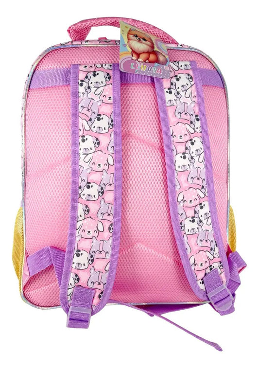 Paquete Mochila 3 Piezas Marca Lluvia Perrito Primaria