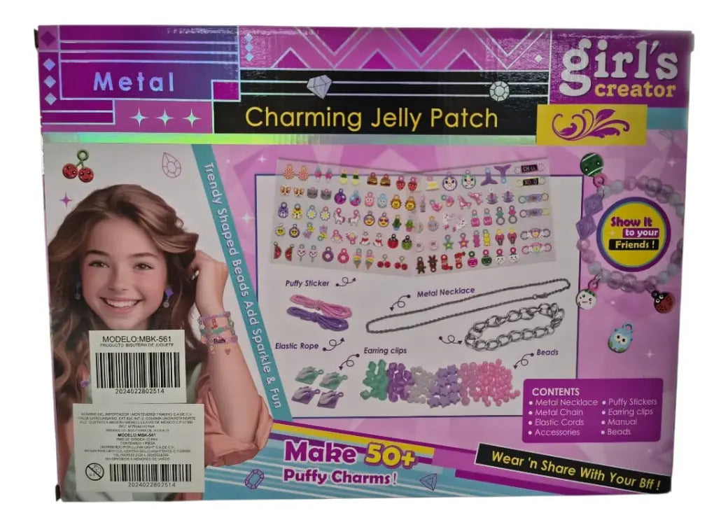 Set Creativo Para Decorar Y Hacer Pulseras Charms 11 Piezas