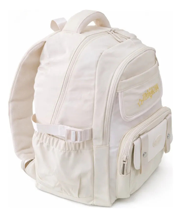 Mochila Juvenil Lluvia Amarillo Pastel Práctica Para Escuela