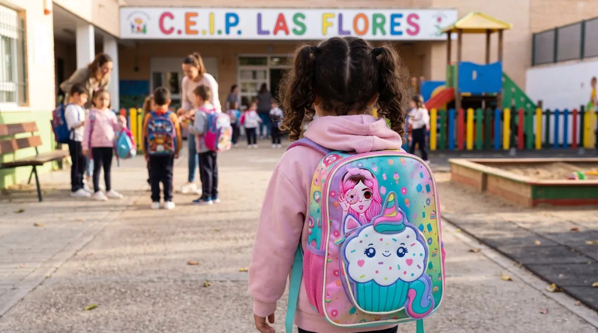 Mochila Kinder Ruz Mis Pastelitos Kawaii Cupcake Unicornio