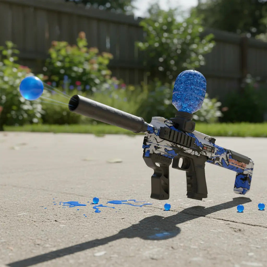 Rifle Candy Toys Con Luz Led Efecto Disparo Y 30,000 Balas