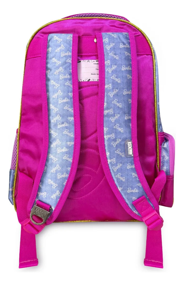 Mochila Primaria Yadatex Rosa Barbie Diseño Amigas