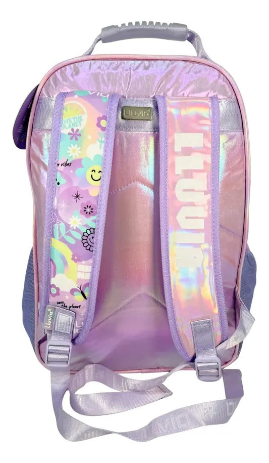 Mochila Primaria Marca Lluvia Monedero Carita