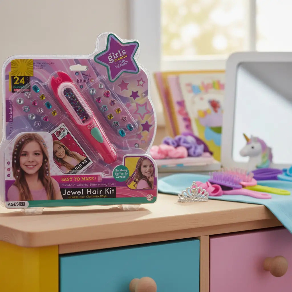 Set Decorador De Cabello Con Piedras Girls Creator