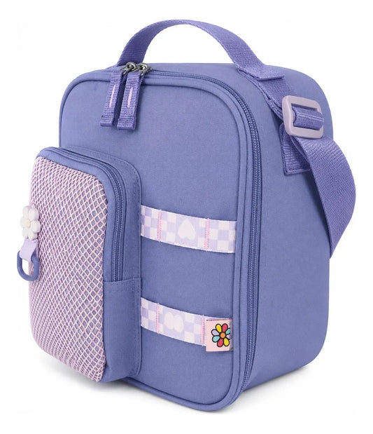 Lonchera Escolar Chenson Azul Lavanda Con Bolsillo De Malla