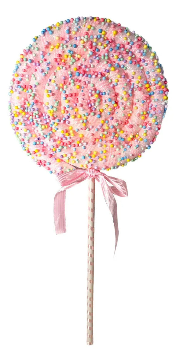 Paleta Candy Lluvia Lights con Chispitas de Colores 65 cm