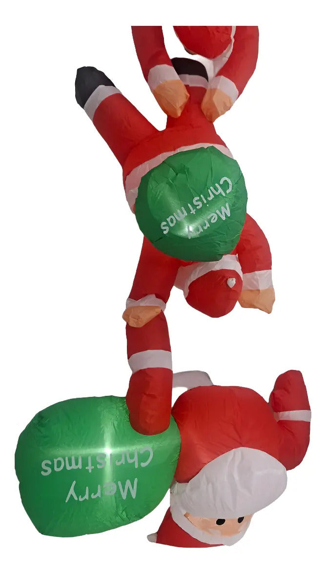 Inflable Navideño Escalera De Santas Marca Lluvia