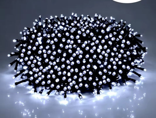 Serie 400 Luces Led Blancas 20 M Para Arboles Y Guirnaldas